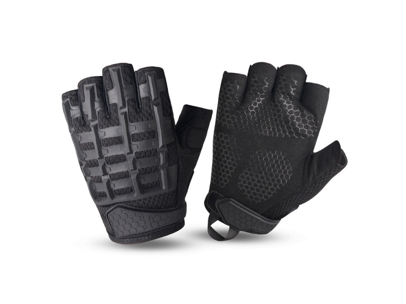 High Quality Abrasion Resistant Half Finger Nylon Combat Tactical Gloves